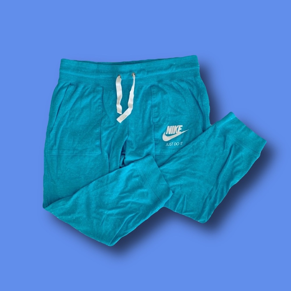 Nike Blue Mid-Calf Sweatpants